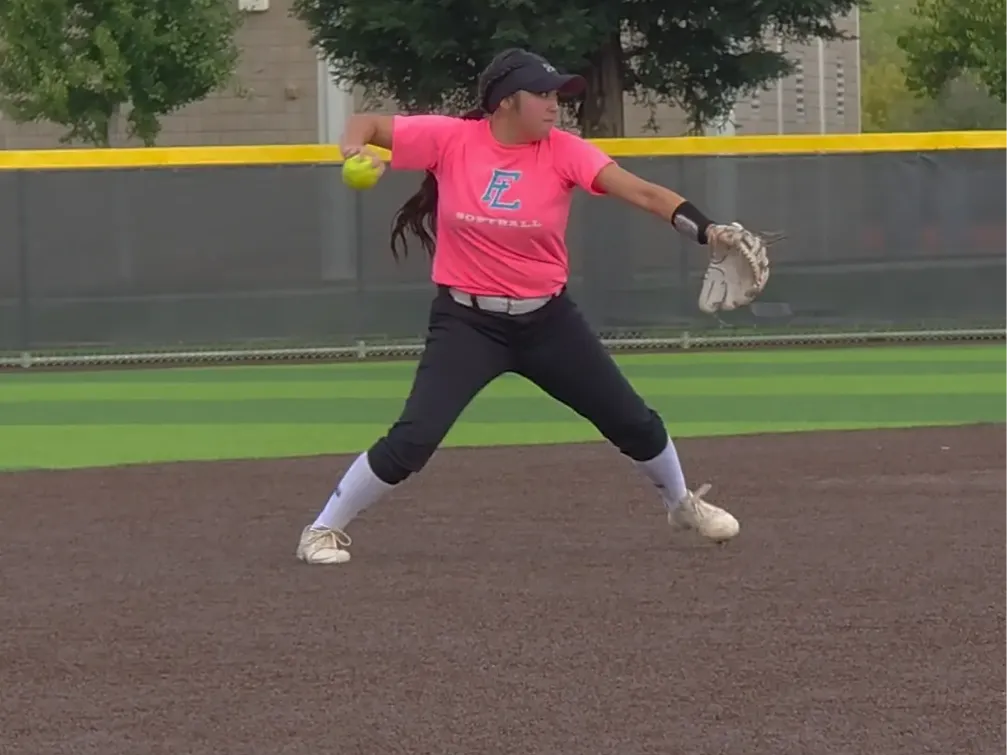 Softball throwing